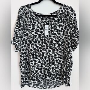 LOFT Floral Blouse NWT